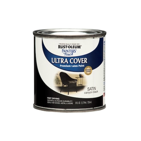 Krud Kutter Rust-Oleum Ultra Cover Satin Canyon Black Paint Exterior and Interior 8 oz 267249